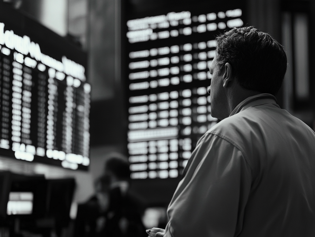 baisse des cours en bourse